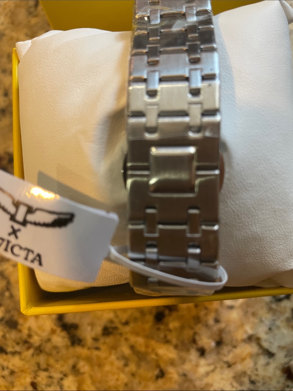 Invicta Specialty Men's Silver Stainless Steel Watch with Black Dial - Picture 3 of 3